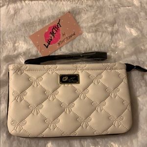 NWT Betsey Johnson Double Pouch Wristlet